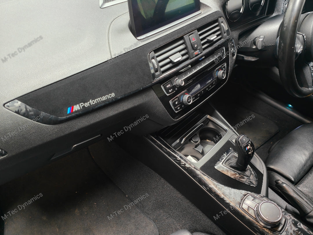 WRAPPING SERVICE - BMW F20 F21 F22 F23 LCI-2 CUSTOM INTERIOR TRIM SET - FORGED CARBON / ALCANTARA
