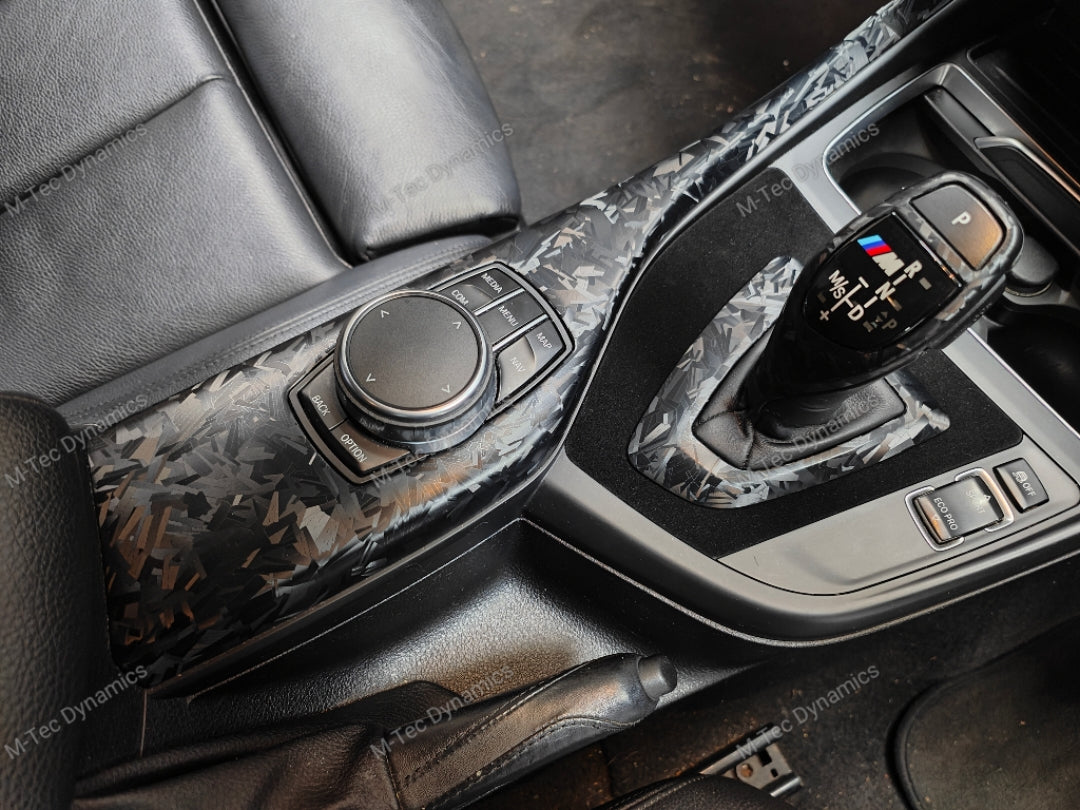 WRAPPING SERVICE - BMW F20 F21 F22 F23 LCI-2 CUSTOM INTERIOR TRIM SET - FORGED CARBON / ALCANTARA