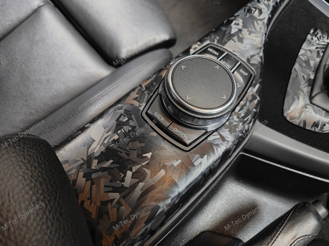 WRAPPING SERVICE - BMW F20 F21 F22 F23 LCI-2 CUSTOM INTERIOR TRIM SET - FORGED CARBON / ALCANTARA