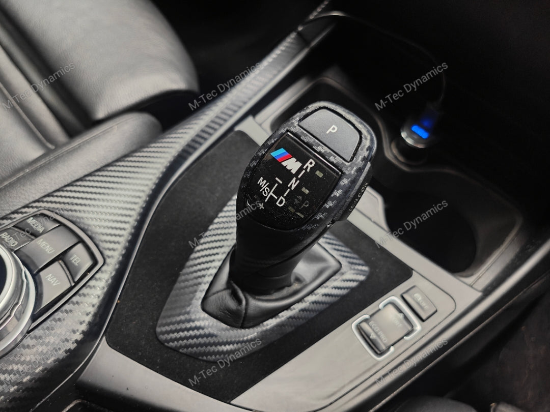 WRAPPING SERVICE - BMW F20 F21 F22 F23 CUSTOM INTERIOR TRIM SET - 3D CARBON / ALCANTARA / ORANGE ACCENT