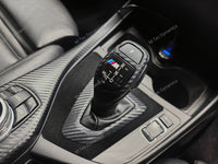 WRAPPING SERVICE - BMW F20 F21 F22 F23 CUSTOM INTERIOR TRIM SET - 3D CARBON / ALCANTARA / ORANGE ACCENT