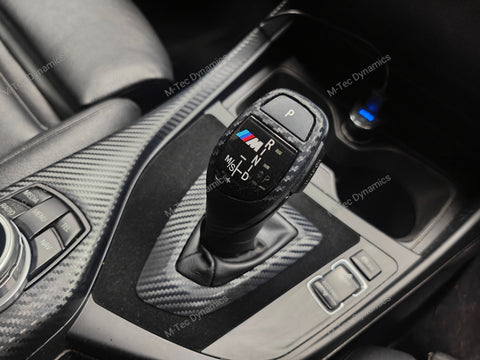 BMW F20 F21 F22 F23 CUSTOM INTERIOR TRIM SET - WRAPPING SERVICE - 3D CARBON / ALCANTARA / ORANGE ACCENT