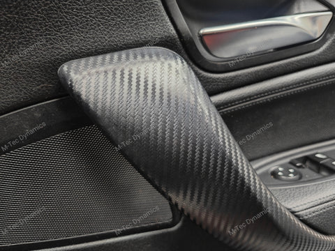 BMW F20 F21 F22 F23 CUSTOM INTERIOR TRIM SET - WRAPPING SERVICE - 3D CARBON / ALCANTARA / ORANGE ACCENT