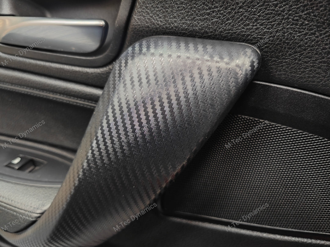 WRAPPING SERVICE - BMW F20 F21 F22 F23 CUSTOM INTERIOR TRIM SET - 3D CARBON / ALCANTARA / ORANGE ACCENT