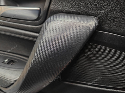 BMW F20 F21 F22 F23 CUSTOM INTERIOR TRIM SET - WRAPPING SERVICE - 3D CARBON / ALCANTARA / ORANGE ACCENT