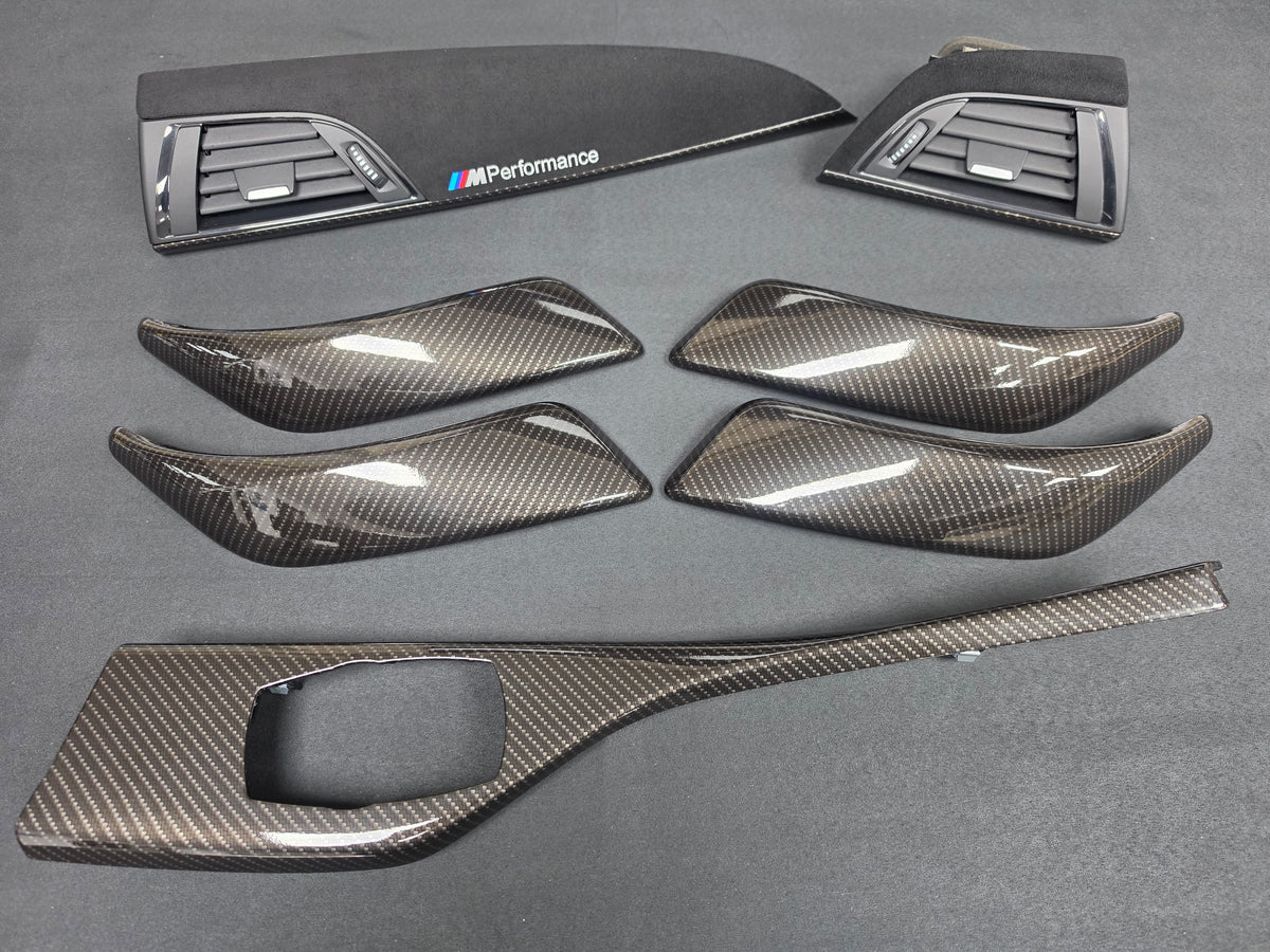 BMW F20 INTERIOR TRIM SET - PERFORMANCE STYLE / HIGH GLOSS CARBON / ALCANTARA