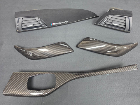 BMW F21 F22 INTERIOR TRIM SET - PERFORMANCE STYLE / HIGH GLOSS CARBON / ALCANTARA (MTD-HG)