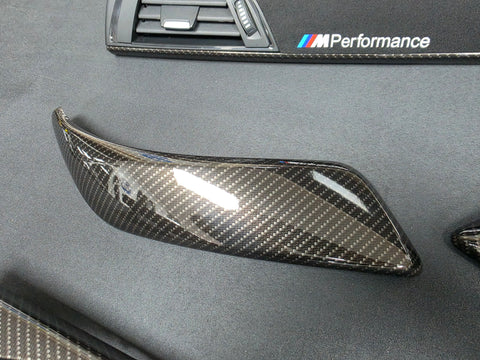 BMW F21 F22 INTERIOR TRIM SET - PERFORMANCE STYLE / HIGH GLOSS CARBON / ALCANTARA (MTD-HG)