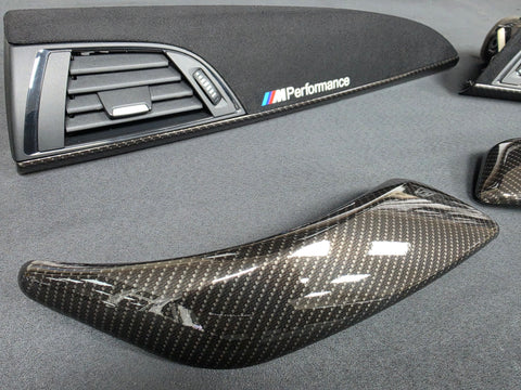 BMW F21 F22 INTERIOR TRIM SET - PERFORMANCE STYLE / HIGH GLOSS CARBON / ALCANTARA (MTD-HG)