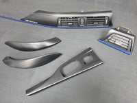 BMW F33 CONVERTIBLE INTERIOR TRIM SET - 3D CARBON / BLUE ACCENT
