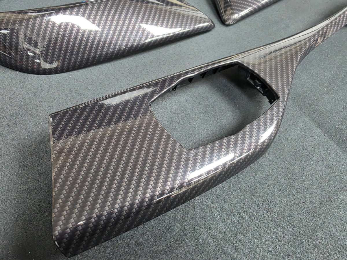BMW F21 F22 INTERIOR TRIM SET - PERFORMANCE STYLE / HIGH GLOSS CARBON / ALCANTARA (NEW)