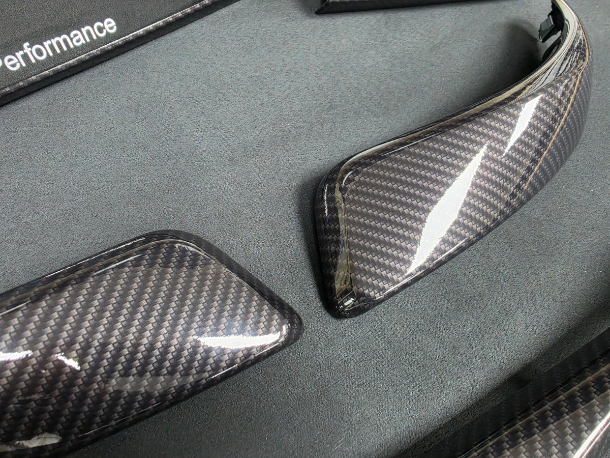 BMW F21 F22 INTERIOR TRIM SET - PERFORMANCE STYLE / HIGH GLOSS CARBON / ALCANTARA (NEW)