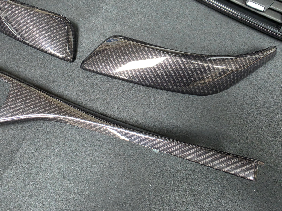 BMW F21 F22 INTERIOR TRIM SET - PERFORMANCE STYLE / HIGH GLOSS CARBON / ALCANTARA (NEW)