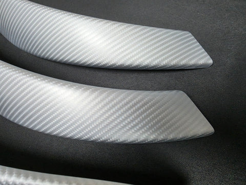 BMW F30 F31 F36 F80 INTERIOR TRIM SET - 4D SILVER CARBON / BLACK ACCENT
