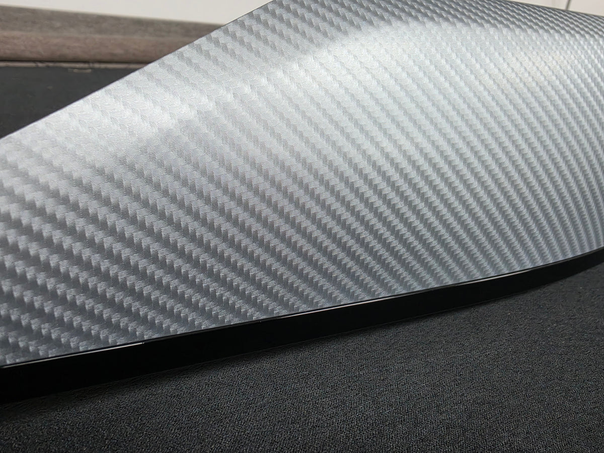 BMW F30 F31 F36 INTERIOR TRIM SET - 4D SILVER CARBON / BLACK ACCENT
