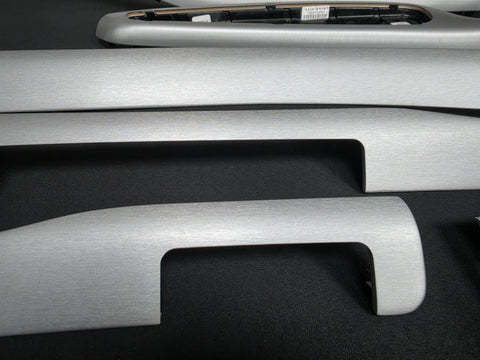 BMW E46 COUPE INTERIOR TRIM SET - SILVER BRUSHED ALUMINIUM