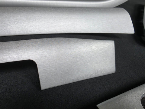 BMW E46 COUPE INTERIOR TRIM SET - SILVER BRUSHED ALUMINIUM