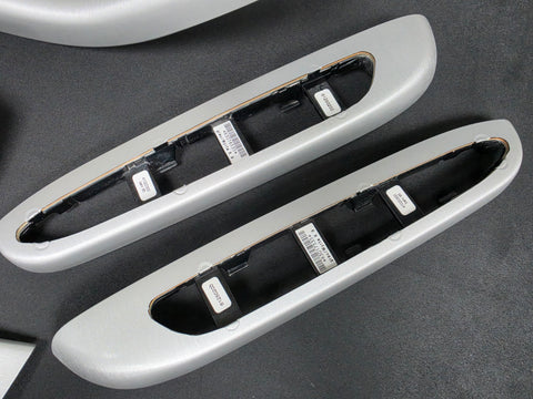 BMW E46 COUPE INTERIOR TRIM SET - SILVER BRUSHED ALUMINIUM