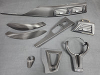 BMW F83 M4 CONVERTIBLE COMPLETE INTERIOR TRIM SET - DEEP TEXTURED GLOSSY CARBON / SHADOW ACCENT