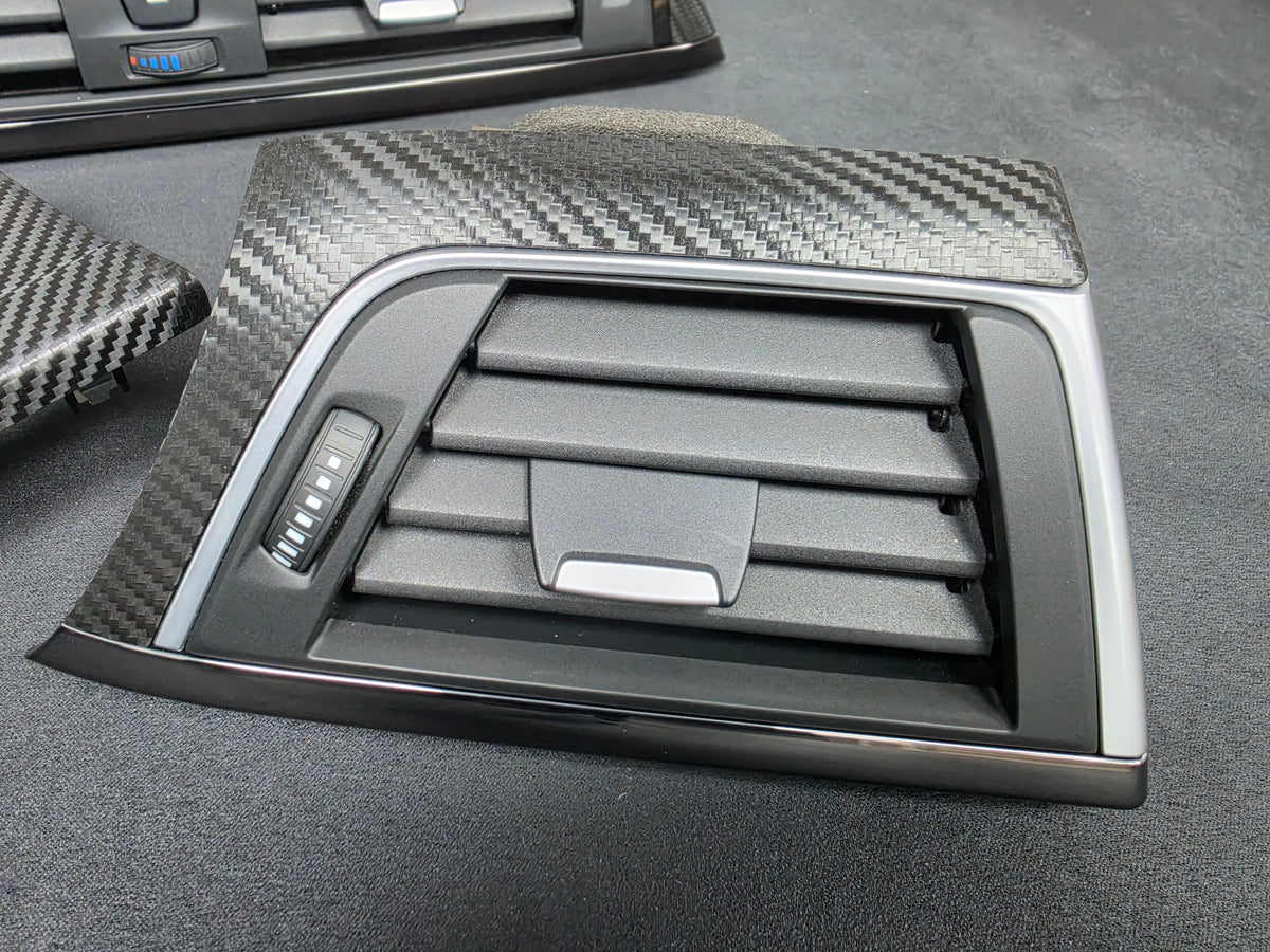BMW F80 M3 SALOON COMPLETE INTERIOR TRIM SET - DEEP TEXTURED GLOSSY CARBON / SHADOW ACCENT