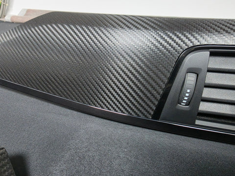 BMW F83 M4 CONVERTIBLE COMPLETE INTERIOR TRIM SET - DEEP TEXTURED GLOSSY CARBON / SHADOW ACCENT