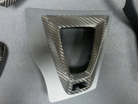 BMW F82 M4 COUPE COMPLETE INTERIOR TRIM SET - DEEP TEXTURED GLOSSY CARBON / SHADOW ACCENT