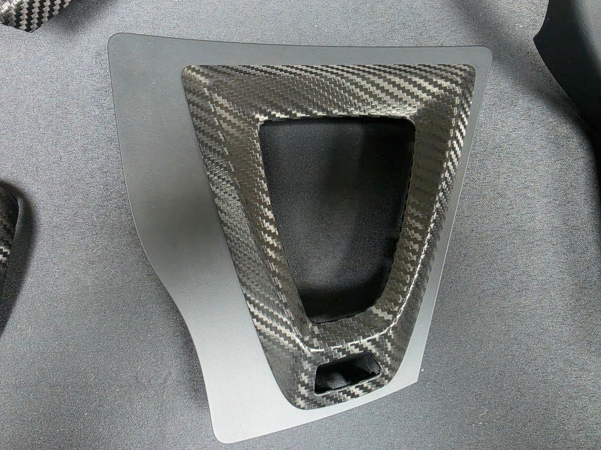 BMW F80 M3 SALOON COMPLETE INTERIOR TRIM SET - DEEP TEXTURED GLOSSY CARBON / SHADOW ACCENT