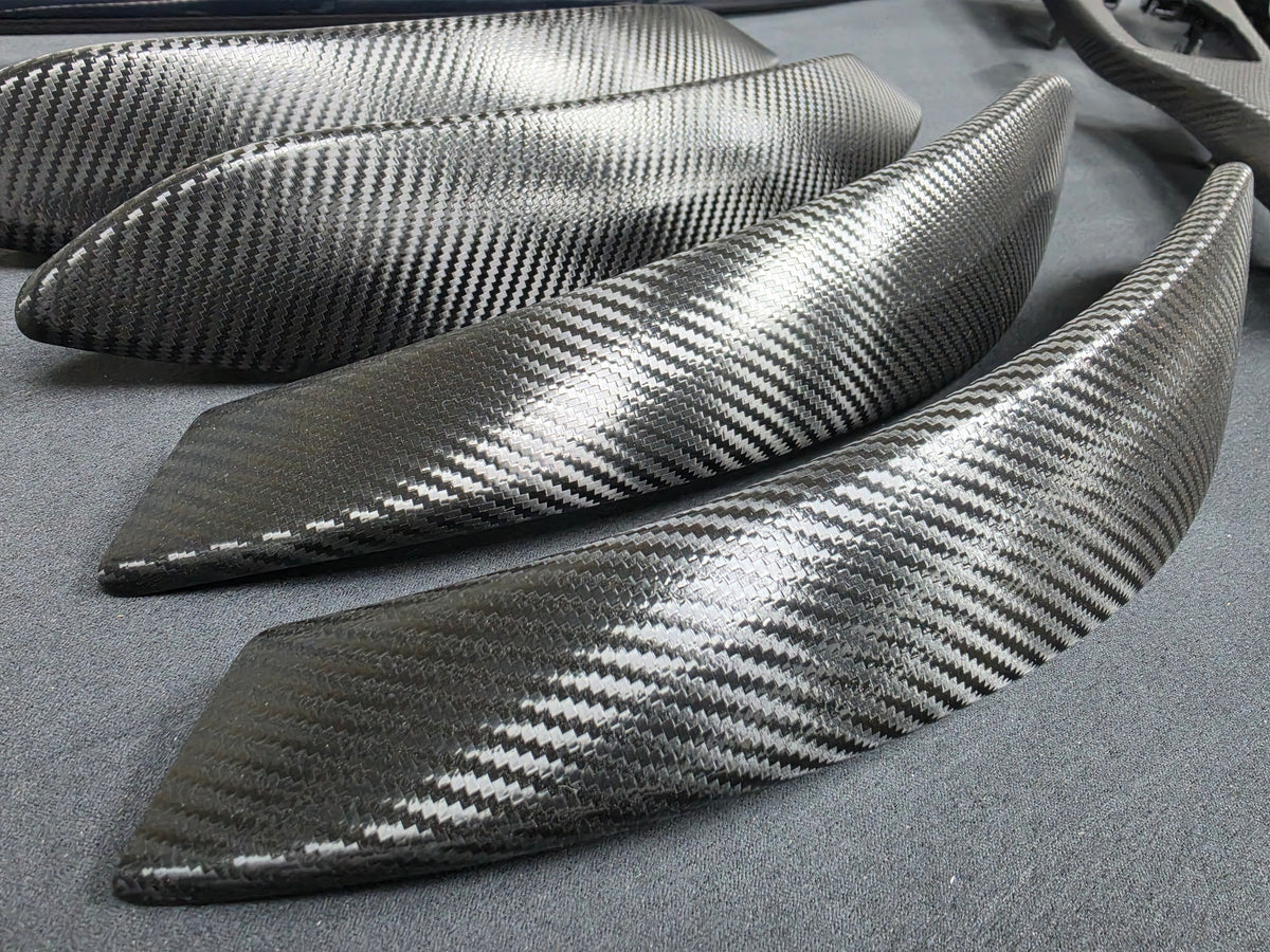 BMW F80 M3 SALOON COMPLETE INTERIOR TRIM SET - DEEP TEXTURED GLOSSY CARBON / SHADOW ACCENT