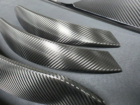 BMW F80 M3 SALOON COMPLETE INTERIOR TRIM SET - DEEP TEXTURED GLOSSY CARBON / SHADOW ACCENT