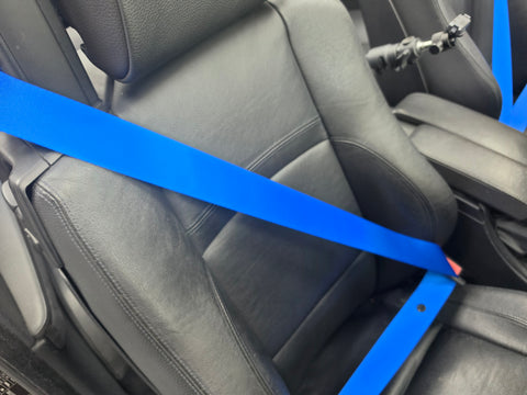BMW 3-SERIES E93 CONVERTIBLE COLOURED SEAT BELTS - REMOVAL, RE-WEB & REFIT SERVICE