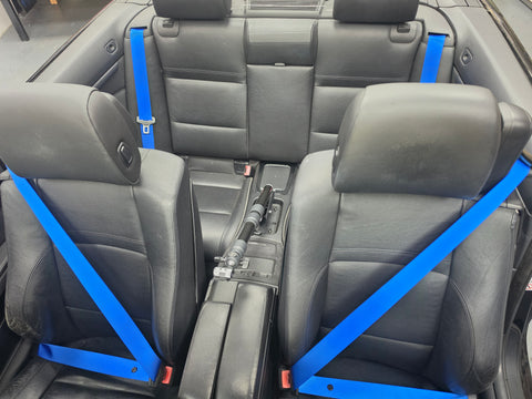 BMW 3-SERIES E93 CONVERTIBLE COLOURED SEAT BELTS - REMOVAL, RE-WEB & REFIT SERVICE