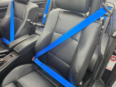 BMW 3-SERIES E93 CONVERTIBLE COLOURED SEAT BELTS - REMOVAL, RE-WEB & REFIT SERVICE