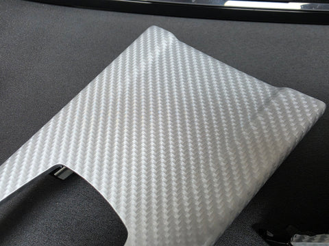 BMW F32 COUPE F82 M4 INTERIOR TRIM SET - 4D SILVER CARBON / BLACK ACCENT