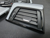 BMW F32 COUPE INTERIOR TRIM SET - 4D SILVER CARBON / BLACK ACCENT