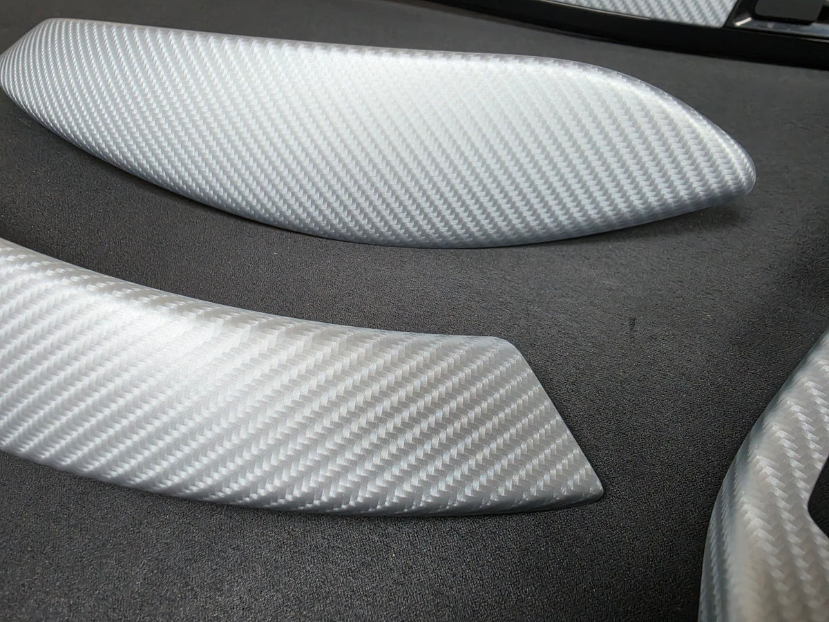 BMW F32 COUPE INTERIOR TRIM SET - 4D SILVER CARBON / BLACK ACCENT
