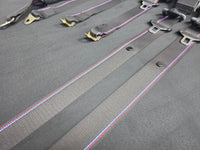 BMW E36 M3 COMPETITION STYLE TRI-COLOUR FRONT & REAR SEAT BELT SET