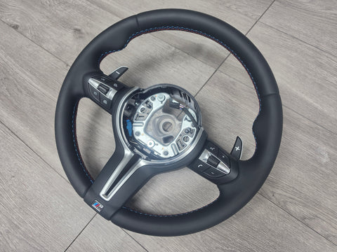 *SALE* BMW 5 6 SERIES F10 F11 M5 F06 F12 F13 M6  NAPPA LEATHER TRI-STITCH STEERING WHEEL