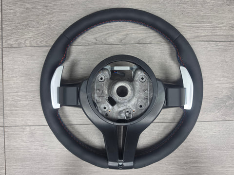 *SALE* BMW 5 6 SERIES F10 F11 M5 F06 F12 F13 M6  NAPPA LEATHER TRI-STITCH STEERING WHEEL