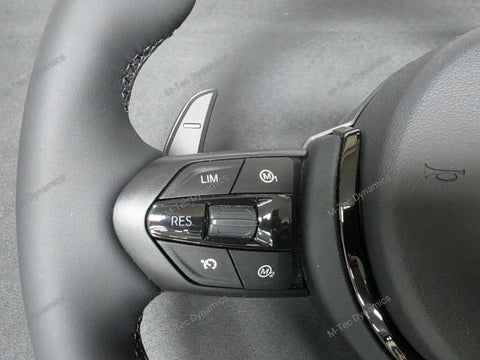 BMW F-SERIES NAPPA LEATHER BLACK STITCH / BLACK OUT / M4 FASCIA STEERING WHEEL - BMW 1 2 3 4 5 X SERIES (2)