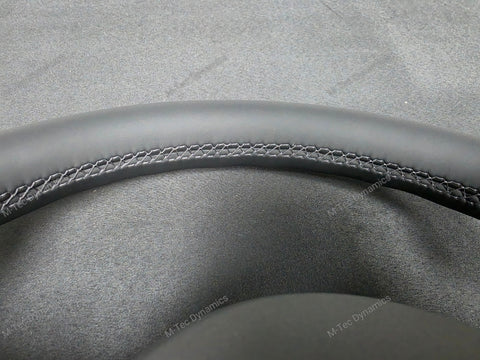BMW F-SERIES NAPPA LEATHER BLACK STITCH / BLACK OUT / M4 FASCIA STEERING WHEEL - BMW 1 2 3 4 5 X SERIES (2)