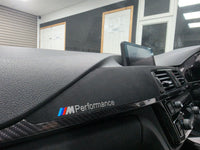 WRAPPING SERVICE - BMW F8X M3 M4 INTERIOR TRIM SET PERFORMANCE STYLE - HIGH GLOSS CARBON / ALCANTARA