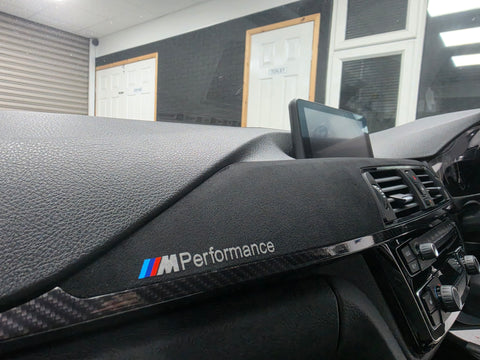 WRAPPING SERVICE - BMW F8X M3 M4 PERFORMANCE STYLE INTERIOR TRIM SET - HIGH GLOSS CARBON