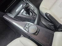 WRAPPING SERVICE - BMW F8X M3 M4 INTERIOR TRIM SET PERFORMANCE STYLE - HIGH GLOSS CARBON / ALCANTARA