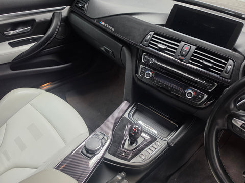 WRAPPING SERVICE - BMW F8X M3 M4 PERFORMANCE STYLE INTERIOR TRIM SET - HIGH GLOSS CARBON