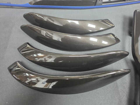 BMW F30/ F31 LCI INTERIOR TRIM SET - METALLIC BLACK / BLUE ACCENT