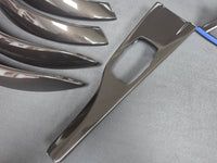BMW F30 F31 F36 LCI INTERIOR TRIM SET - METALLIC BLACK / BLUE ACCENT