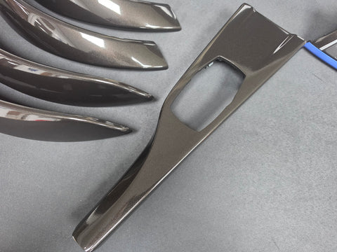 BMW F30/ F31 LCI INTERIOR TRIM SET - METALLIC BLACK / BLUE ACCENT