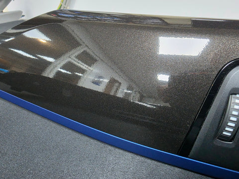 BMW F30/ F31 LCI INTERIOR TRIM SET - METALLIC BLACK / BLUE ACCENT