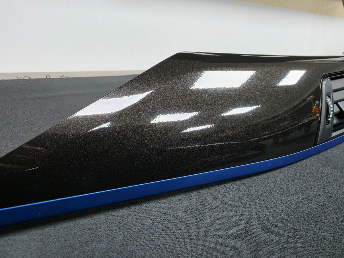 BMW F32 COUPE LCI INTERIOR TRIM SET - METALLIC BLACK / BLUE ACCENT