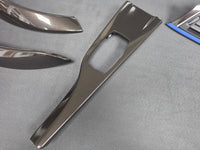 BMW F32 COUPE LCI INTERIOR TRIM SET - METALLIC BLACK / BLUE ACCENT
